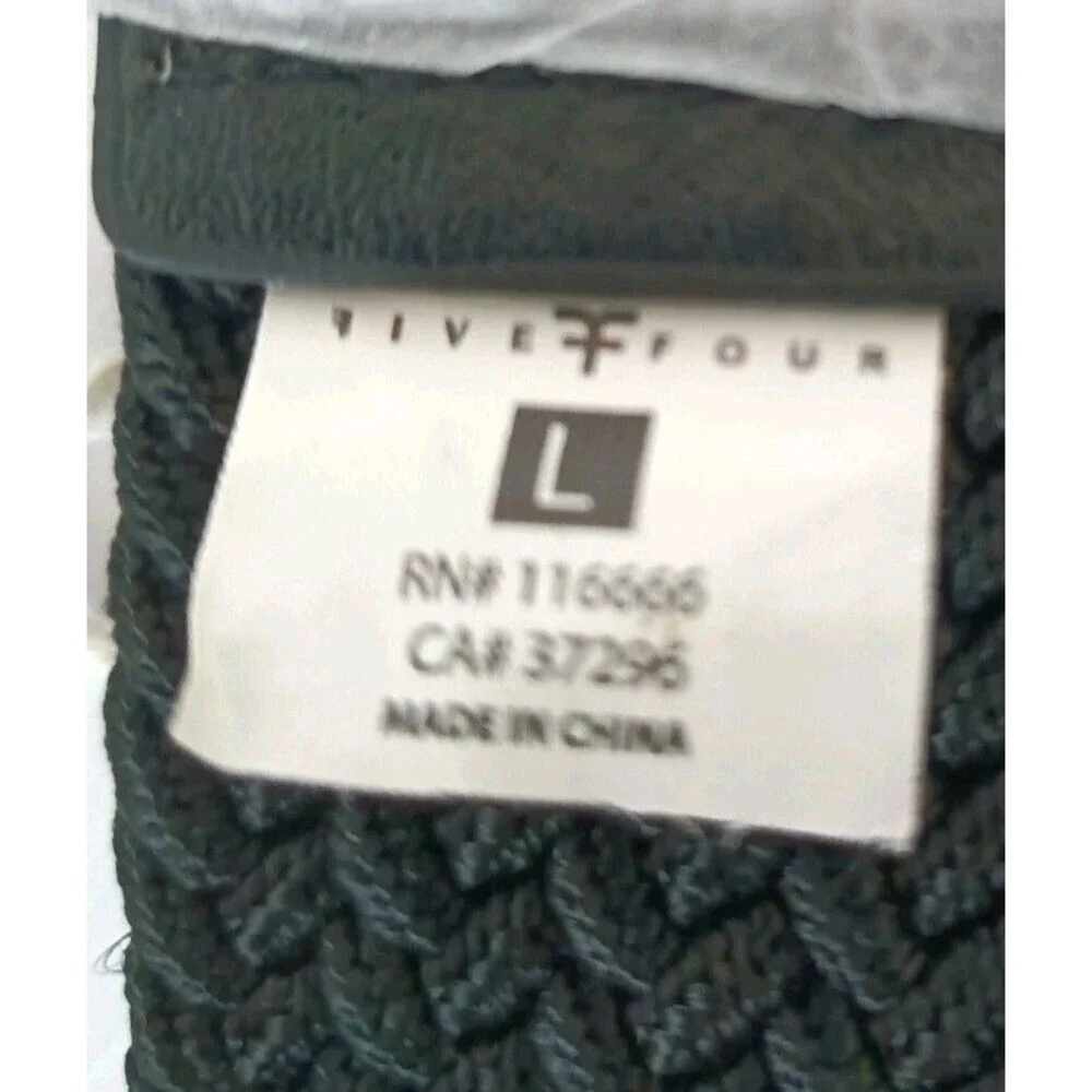 Five Four Clothing Braided Belt Men's Large Black - Picture 3 of 5